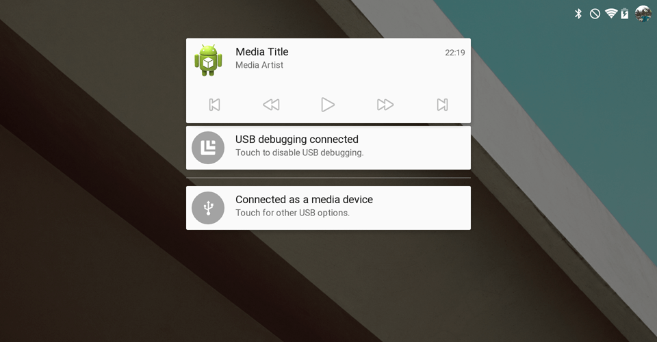 Using Android Media Style Notifications with Media Session Controls
